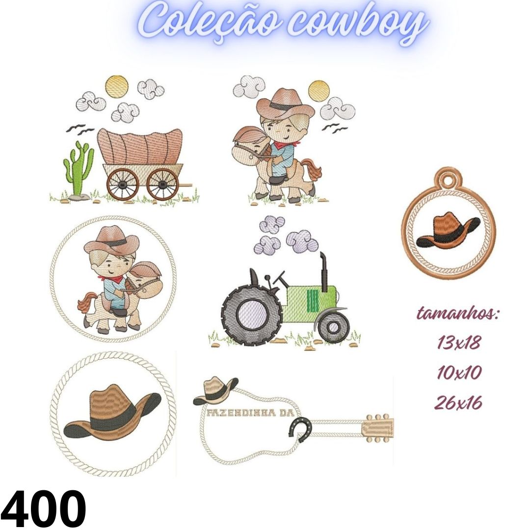 Matriz de bordado Coleção fazendinha 400