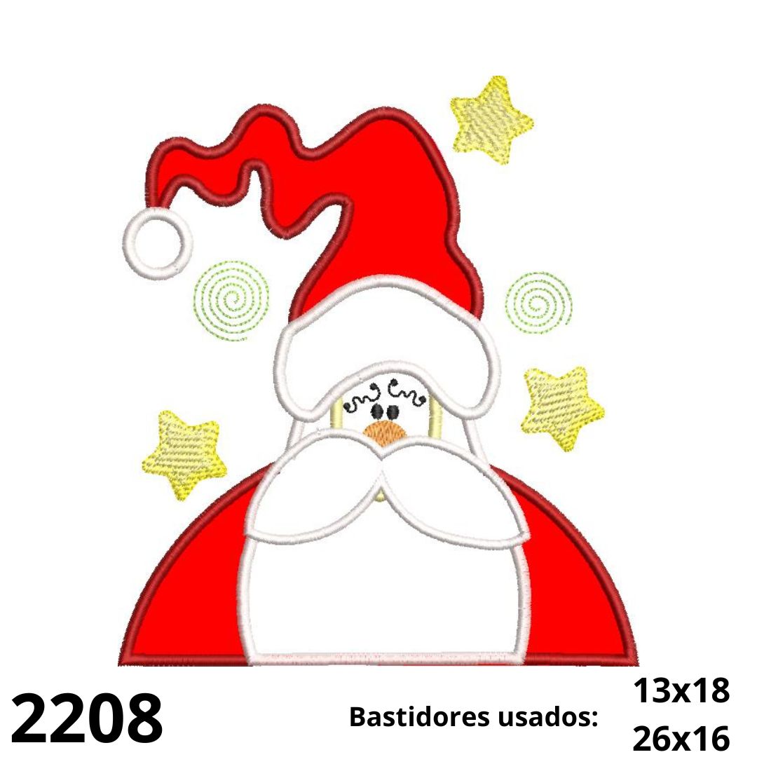Matriz de bordado noel aplique 02