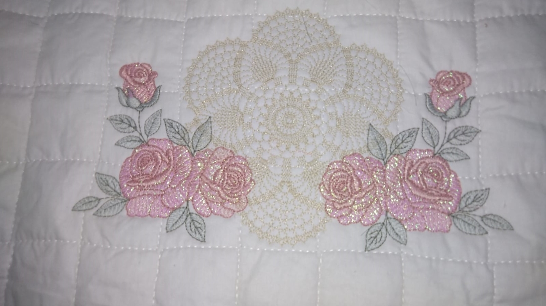 Matriz de bordado Crochet e Rosas - Imagem 2