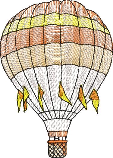 Matriz de bordado coleçao Balões de ar quente - Imagem 4