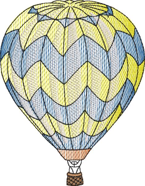 Matriz de bordado coleçao Balões de ar quente - Imagem 6