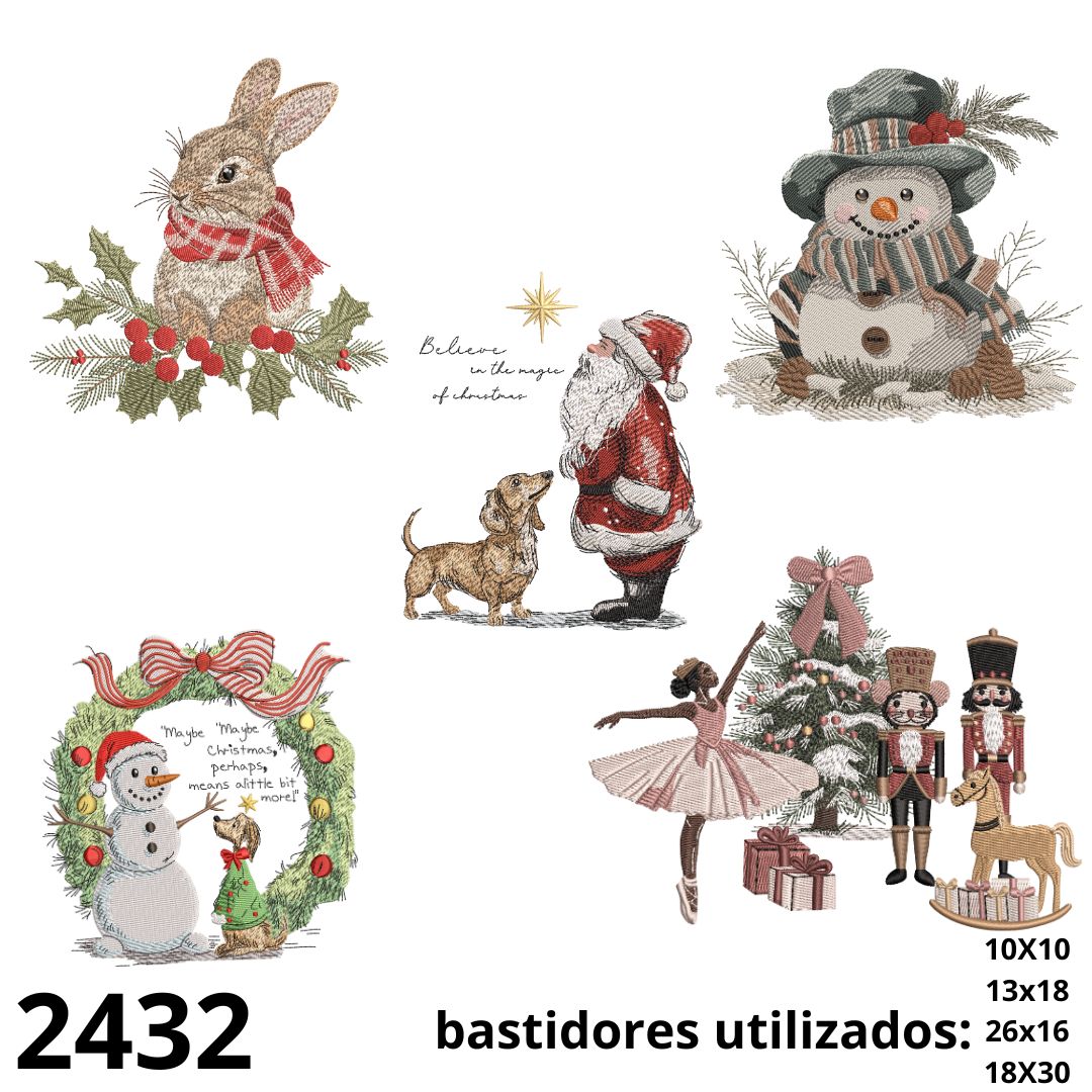 Matriz de bordado Pacotinho  Natalino 007