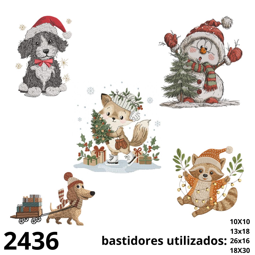 Matrizes de bordado pacote natalino 004