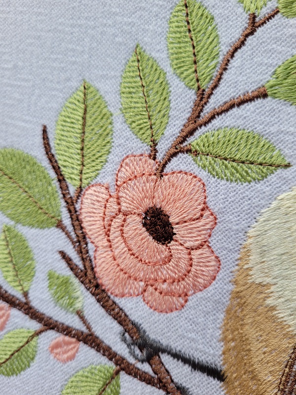 Matriz de bordado Passarinho no galho - Imagem 4