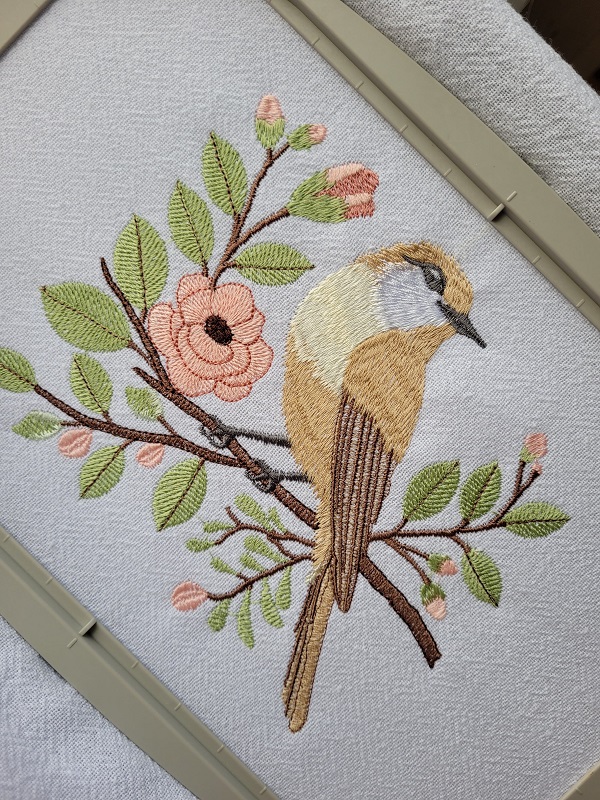 Matriz de bordado Passarinho no galho - Imagem 5