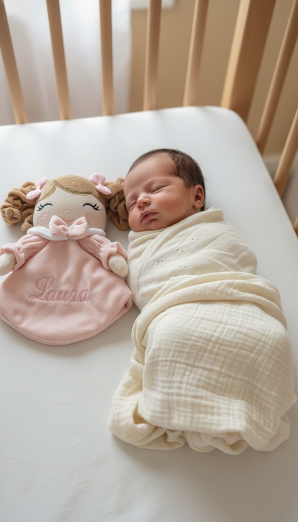 Naninha sofie + fralda com aplique 001 - Imagem 5