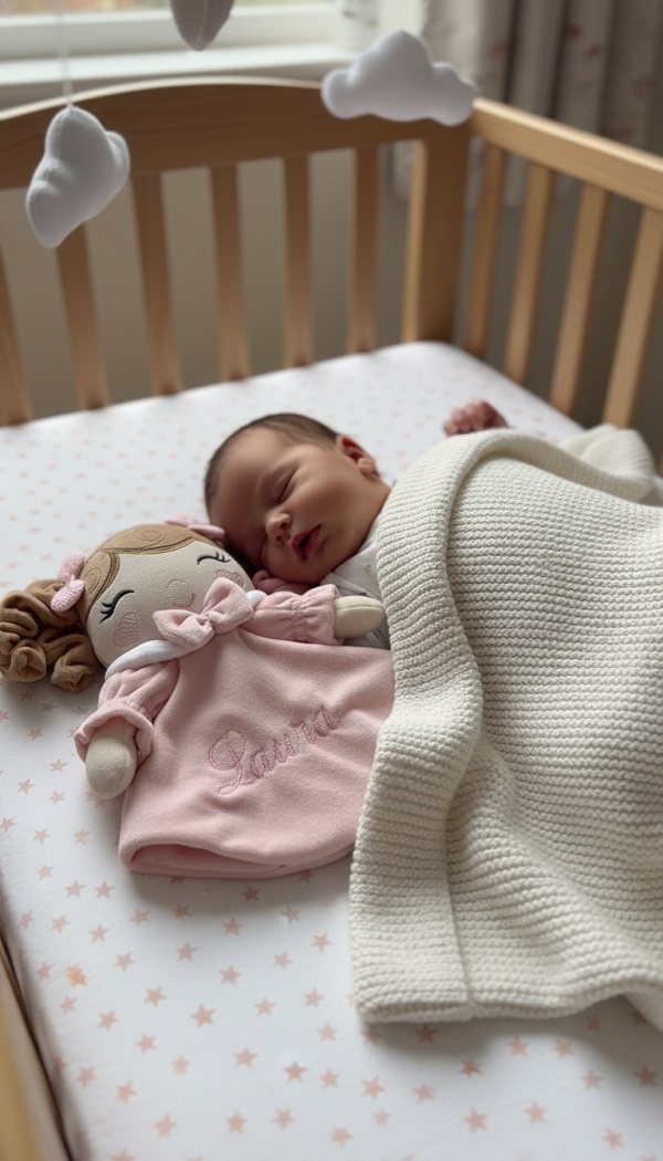 Naninha sofie + fralda com aplique 001 - Imagem 6