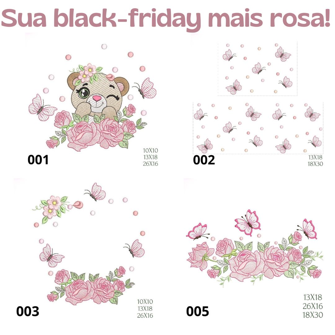 Matriz de bordado Combo infantil 001