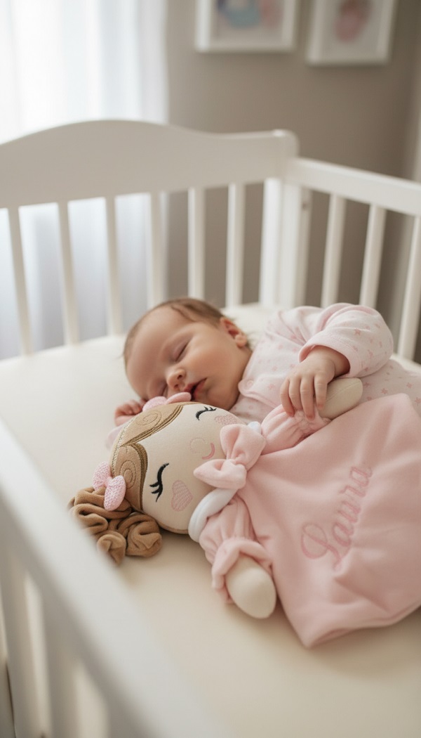 Naninha sofie + fralda com aplique 001 - Imagem 7