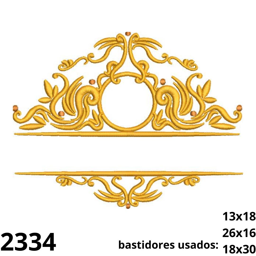 Matriz de bordado Moldura Entremeio 05
