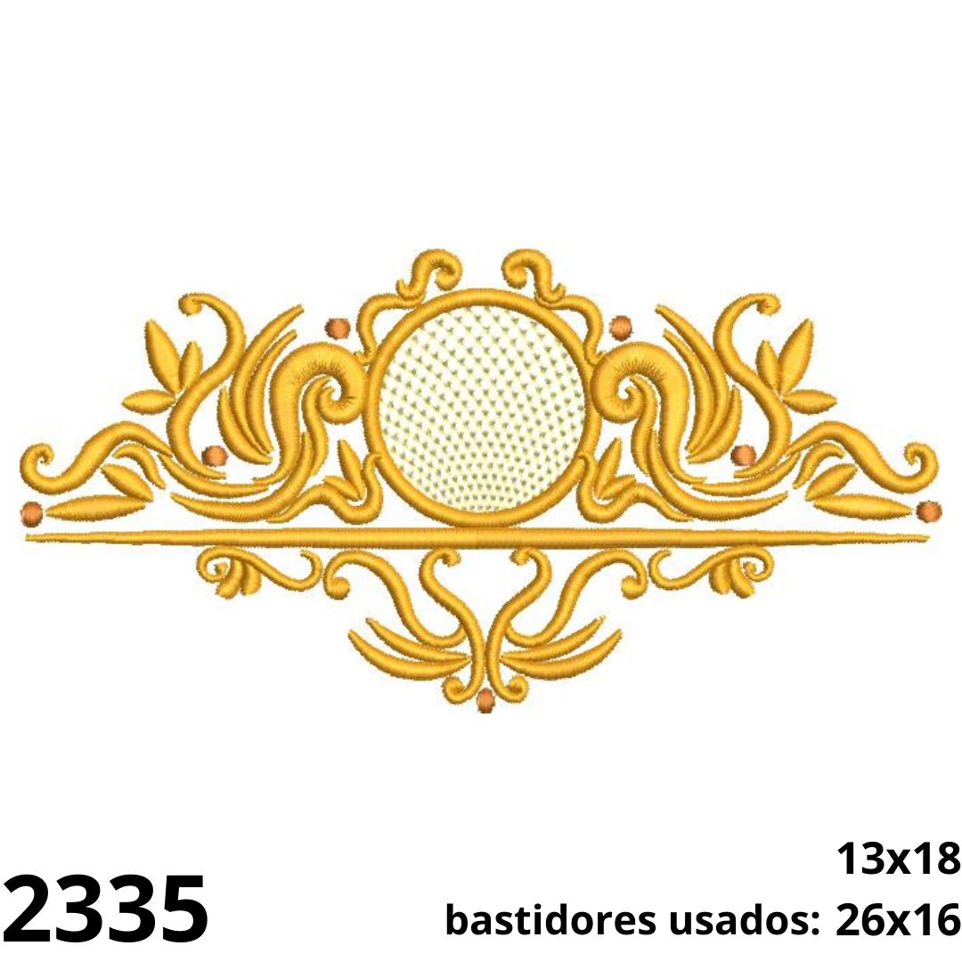 Matriz de bordado Moldura Entremeio 06