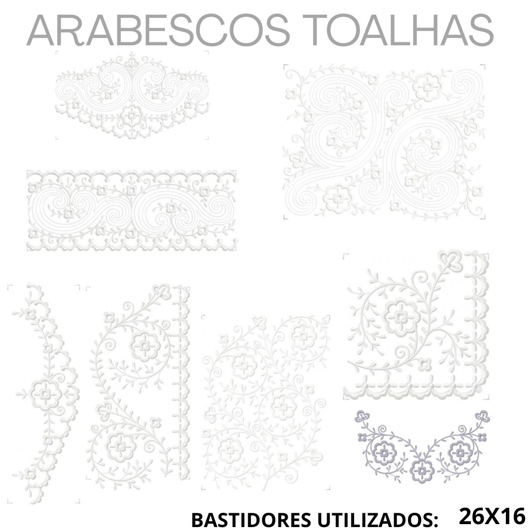 Matriz de bordado kit MATERNIDADE com barrados barrinhas e canto