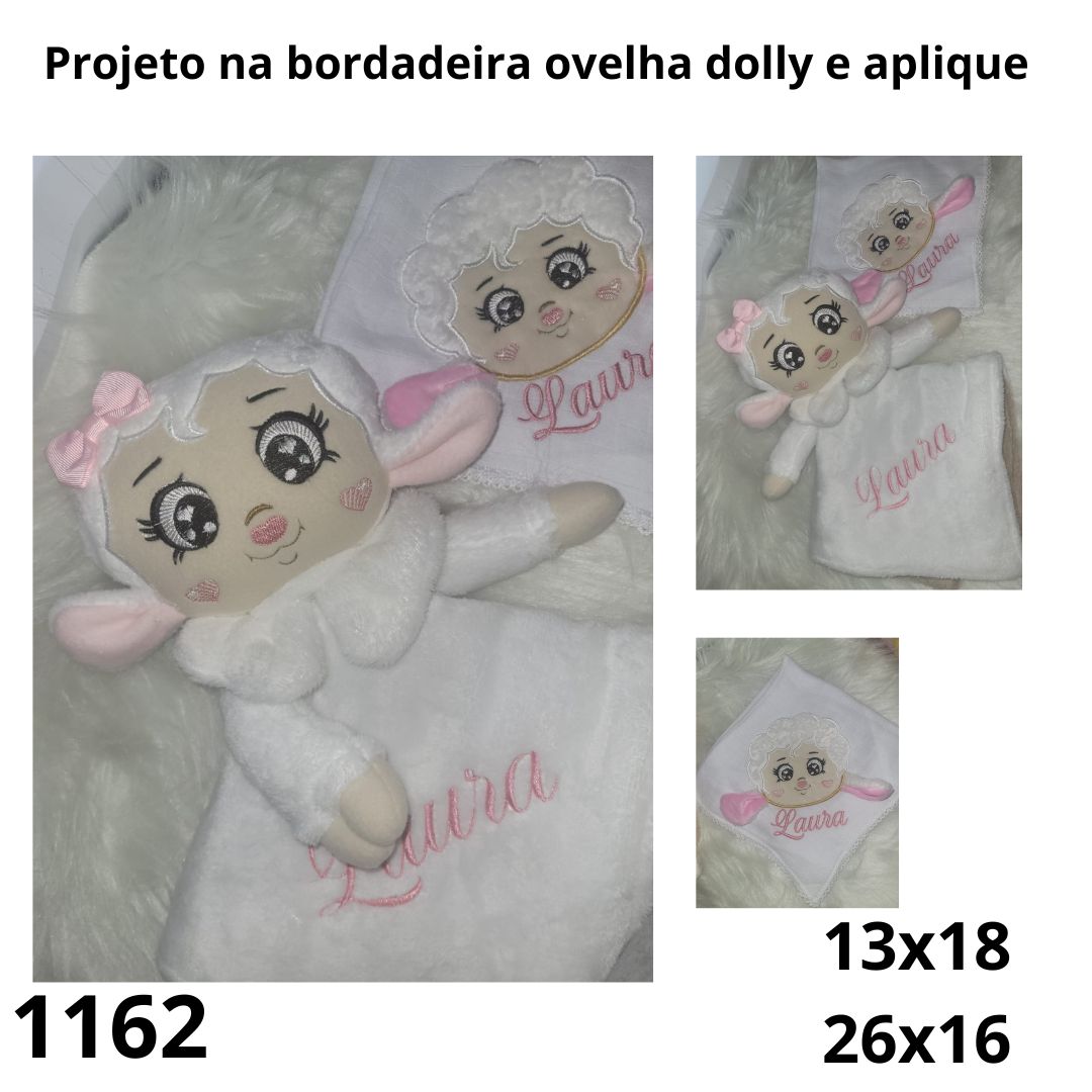 Matriz de bordado Projeto Naninha ovelha e aplique