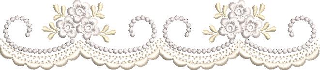 Matriz de bordado Barrado e barrinha delicados - Imagem 3