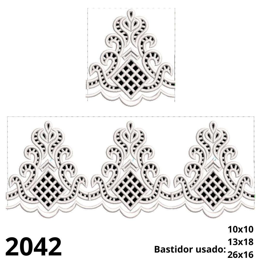 Matriz de bordado Barrado richelieur 04