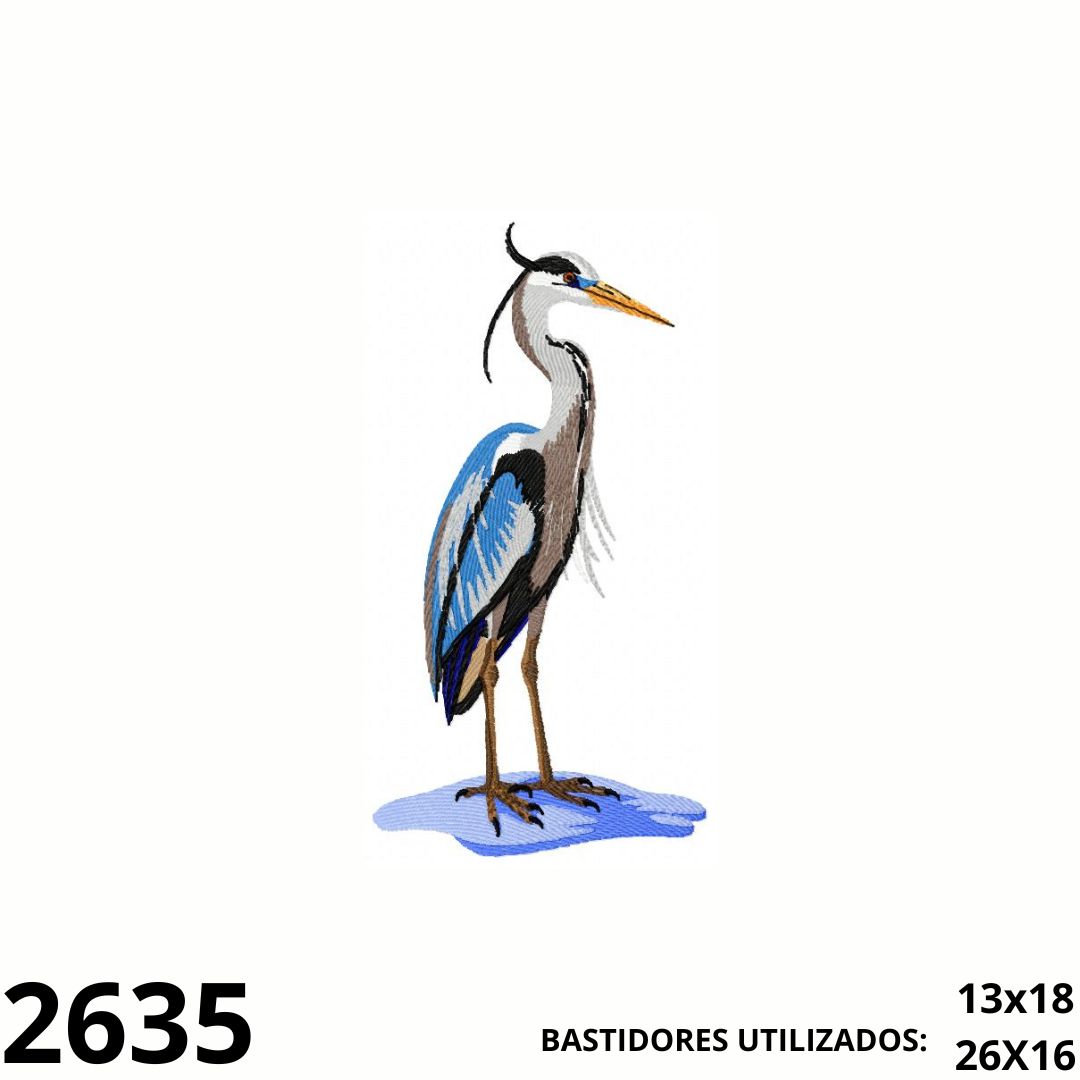 Matriz de bordado blue heron 03