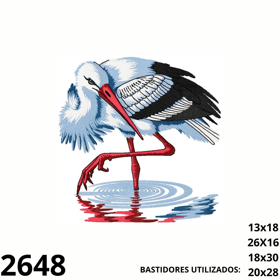 Matriz de bordado blue heron 04