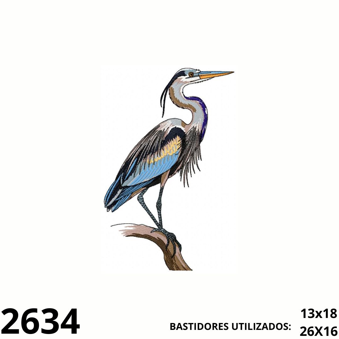 Matriz de bordado blue heron 02