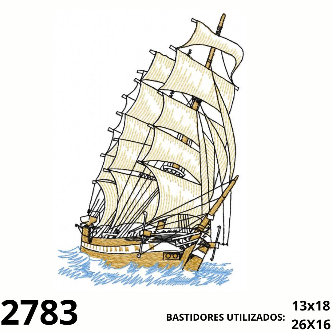 Matriz de bordado EMBARCAÇÃO BARCO NAVIO